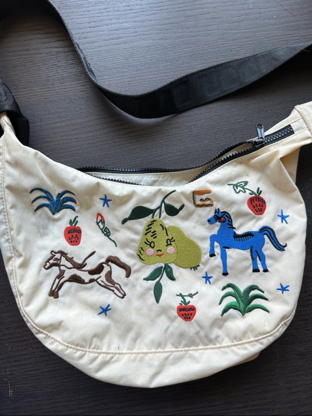 BAGGU Medium Crescent Bag - Painted Prairie